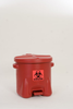 Eagle Red HDPE 10 gal Safety Can - 18 in Height - 22 in Overall Diameter - 048441-22273 - 048441-22273 - R. S. Hughes Company, Inc.