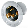 Locking Flanged Male Base Inlet - CS6375A - Hubbell Incorporated