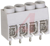 connector,pcb terminal block,5mm(.197)pitch,upright,15a,250v,4 contact - 70151244 - Allied Electronics, Inc.