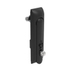 Swinghandle Latch, Medium Size - 125 mm , With Padlock Hasp, Use with Linear Actuator or as Single Point Latch, 8 mm Triangle, Non-Sealed, Zinc Alloy, Powder Coated, Black - H3-50-447-050 - Southco