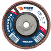 5 Tiger Angled (Radial) Ceramic Flap Disc 80C 5/8-11 Nut - 51323 - Weiler Abrasives