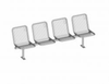 Seating System Allegro, 4-seater, Fixed With Base Plate - 5223499 - Erlau