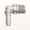 Threaded Elbow Connector, Barbed, Natural - N8E8 - Qosina Corp.