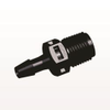 Threaded Connector, Barbed, Black - N4S531 - Qosina Corp.