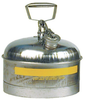 Eagle Silver Stainless Steel 2 1/2 gal Safety Can - 9 5/8 in Height - 11 1/4 in Overall Diameter - 048441-22813 -- 048441-22813 - Image