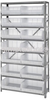 Storage Shelving with Bins - QSBU-250CL - Simplastics