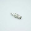 SHV-5 Coaxial Feedthrough, 1 Pin, Grounded Shield, Exposed Insulator, 0.495″ Dia SS Weld Adapter - A0328-1-W - MPF Products, INC.