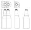 PET and HDPE Plastic Bottles -- AUSTIN ROUND COMBO-TBD-8 oz-TBD-22-400 .500 - Image