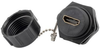 Waterproof HDMI Industrial Coupler with Dust Cap -- MMIC00009