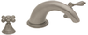 Simplicity Deck-Mount Roman Tub Spout: N&ordm; 12706 Two-Valve Deck Mount Tub Set with Knobs - 12706 - P. E. Guerin