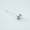 Power Feedthrough, 5000 Volts, 15 Amps, 1 Pin, 0.094″ Nickel Conductor, 1.33″ Conflat Flange - A0273-2-CF - MPF Products, INC.