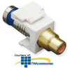 ICC White RCA to RG6Q Crimp Compression Module - IC107RQ - TelephoneStuff.com