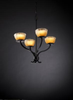 GLA-8780-36-GLDC-MBLK Mid. Chandeliers-Glass Up - 494938 - Capital Lighting, Inc.
