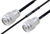 MIL-DTL-17 TNC Male to TNC Male Cable 8 Inch Length Using M17/119-RG174 Coax - PE3M0114-8 - Pasternack