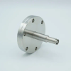 SHV-10 Coaxial Feedthrough, 1 Pin, Grounded Shield, 2.75″ Conflat Flange - A1600-2-CF - MPF Products, INC.