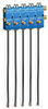 Ultra-Micro Output Air Operated Spray PurgeX for Liquid or Grease, 5 Feeds, Buna-N Seals, 12” Nozzles - B3584-105X12 - Oil-Rite Corp.
