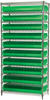 Akro-Mils Akrobin 2000 lb Adjustable Green Chrome Steel Open Adjustable Fixed Shelving System - 12 Bins - 2000 lb Total Capacity - AWS143630320 GREEN - AWS143630320 GREEN - R. S. Hughes Company, Inc.