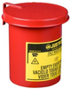 Justrite Soundgard Red Steel 0.45 gal Safety Can - 6 1/2 in Height - 4 5/8 in Overall Diameter - 697841-13072 - 697841-13072 - R. S. Hughes Company, Inc.