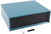 Enclosure, Instrument, Steel, Blk/blue; Enclosure Type Hammond - 24B6407 - Newark, An Avnet Company
