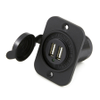 Blue Sea Systems 1016 Dual USB Socket With LED 12V, 2.1A - Bulk Packaging - 78035B - Waytek, Inc.