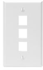 QuickPort Wallplates - 41080-3WP - Leviton Manufacturing