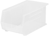 Akro-Mils Akrobin 75 lb Clear Industrial Grade Polymer Hanging / Stacking Storage Bin - 18 in Length - 16 1/2 in Width - 11 in Height - 1 Compartments - 30270SCLAR - 30270SCLAR - R. S. Hughes Company, Inc.