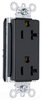Duplex/Single Receptacle - PT26352-BK - Thomas & Betts Corporation