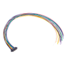 10+10 Pos. Female DIL 24 AWG Cable Assembly, 450mm, single-end, Extended Wall, Jackscrews -- M80-FF22068F2-0450L - Image