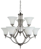 31182-965 Mid. Chandeliers-Glass Up - 361414 - Capital Lighting, Inc.