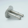 SHV-10 Coaxial Feedthrough, 2 Pins, Grounded Shield, 2.16″ QF / KF Flange - A1602-3-QF - MPF Products, INC.