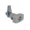 VISE ACTION® Compression Latch, Large Size, 7 mm Triangle, Zinc Alloy, Powder Coated, Silver - E3-33-37 - Southco