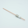 Power Feedthrough, 5000 Volts, 100 Amps, 1 Pin, 0.156″ Copper Conductor, 0.495″ Dia Stainless Steel Weld Adapter - A0284-1-W - MPF Products, INC.