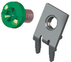Slim-Line PC Screw Terminal, 60°- Unassembled Green screw - 8184-6 - Keystone Electronics Corp.
