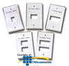 Siemon Single Gang Stainless Steel Faceplate for MAX.. -- MX-FP-S-01-SS