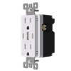 6.0 Amp USB Charger Dual Type A & Type C, 30W Triple USB Ports Tamper Resistant Outlet - R1815D60CCA - Suzhou Ele Mfg Co., Ltd.