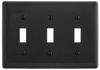 Standard Wall Plate - NP3BK - Hubbell Incorporated