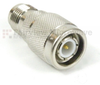 TNC Male (Plug) to TNC Female (Jack) Adapter, Nickel Plated Brass Body, High Temp, 1.25 VSWR - SM5708 - Fairview Microwave Inc.