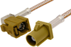 Curry FAKRA Plug to FAKRA Jack Right Angle Cable 60 Inch Length Using RG316 Coax - PE38757K-60 - Pasternack