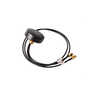 4G MIMO Screw Mount Puck Antenna with RG174 (L-1Mtr) Cable + SMA Male St. Connector 46mm - ET-LTM3SR-1L1-SMS46M - Eteily Technologies India Pvt. Ltd.