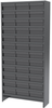 Akro-Mils 6500 lb Adjustable Gray Powder Coated Steel 22 ga Enclosed Adjustable Fixed Shelving System - 36 Bins - 6500 lb Total Capacity - ASC1279112 GREY -- ASC1279112 GREY - Image