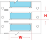 Brady Permasleeve B-342 Blue Polyolefin Thermal Transfer Die-Cut Thermal Transfer Printer Sleeve - 2 in Width - 0.125 in Min Wire Dia to 0.32 in Max Wire Dia - Single-Side Printable - PS-375-2-BL - 662820-99154 - R. S. Hughes Company, Inc.