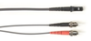 1-m, ST-MTRJ, 50-Micron, Multimode, Plenum, Gray Fiber Optic Cable -- FOCMP50-001M-STMT-GR - Image