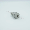 Power Feedthrough, 1000 Volts, 1 Amp, 2 Pins, 0.050″ Stainless Steel Conductors, 1.0″ Baseplate Bolt -- A0505-3-BP