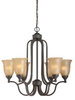 28726-ORB Mid. Chandeliers-Glass Up - 360335 - Capital Lighting, Inc.