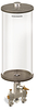 Clear View Multiple Feed Manual Lubricator, 1 gal Acrylic Reservoir, 2 Feeds, 1/8