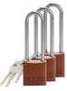 Brown Aluminum Padlocks - 123308 - Brady Corporation