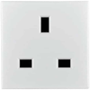 UK/British 1-13R BS1363 Snap-in AC Power Outlet - 741W-C/02 - Qualtek Electronics Corp.