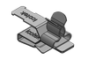 EMC Shield Clamps for 10 × 3 mm Bus Bar, Pluggable- with or without Integrated Strain Relief - 36787.2 - icotek Corp