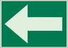 Brady Bradyglo B-324 Polyester Rectangle Green Door, Gate & Pathway Sign - 10 in Width x 7 in Height - Glow in the Dark - 90123 - 754476-90123 - R. S. Hughes Company, Inc.