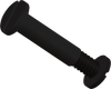 1/2 Small Slotted Post and Screw, HDPE, Black - AP2050500SB - ARKPLAS